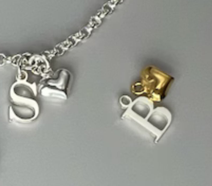 Bracelet à personnaliser Billes et breloques en argent sterling 9.25, 4 breloques au choix, extensible