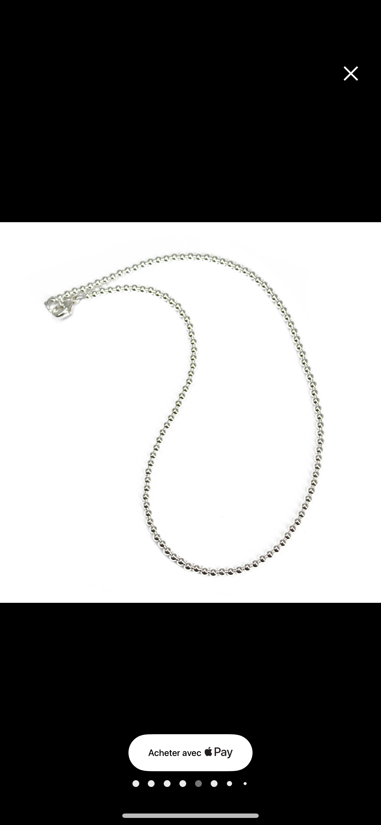 Rose Collier argent sterling