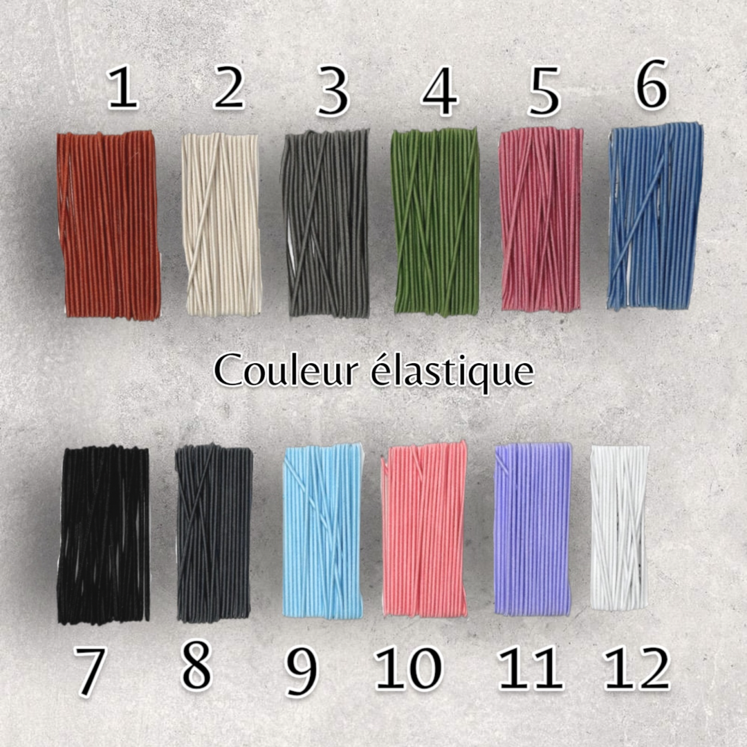 Bracelet avec pierre claire, argent sterling 9.25 et cordon élastique
